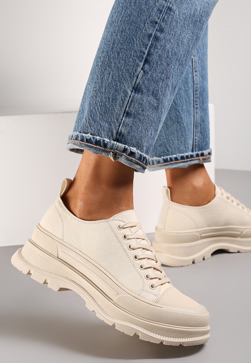 Beżowe Trampki Cythobe