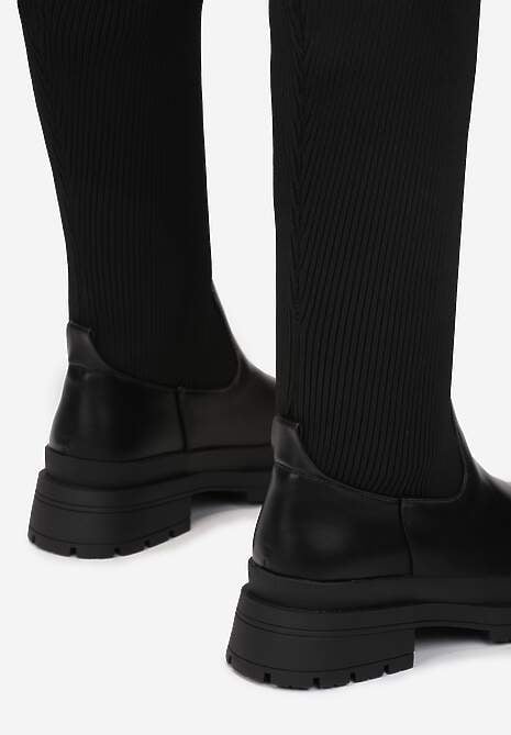 Czarne Kozaki Damierra