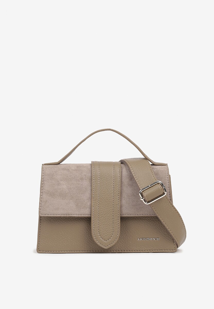 Beżowa Mała Torebka Listonoszka z Klapą Savirielle