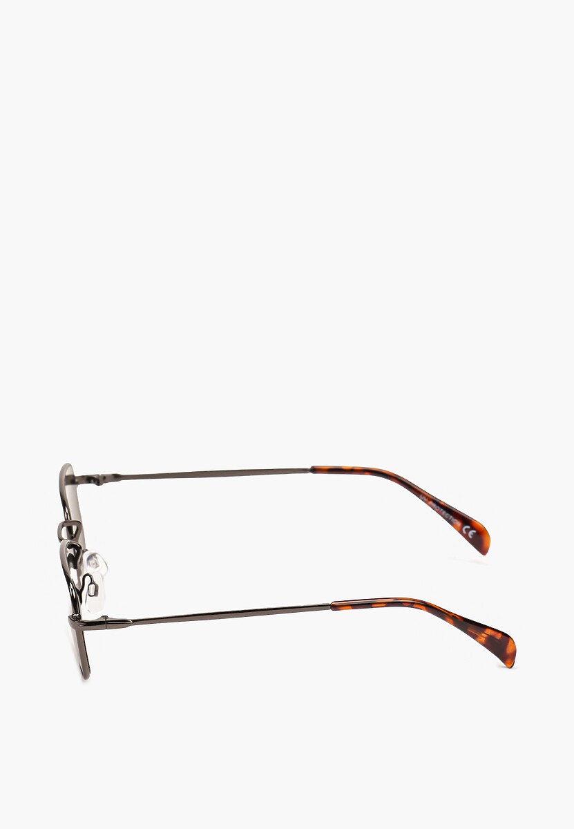 Zielone Prostokątne Okulary Przeciwsłoneczne z Filtrem UV Callias