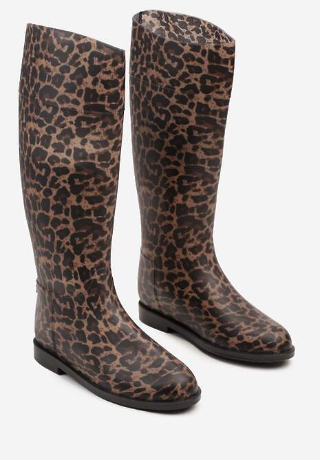 Wysokie Kalosze w Panterkę Zalivna