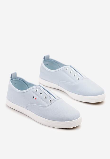 Jasnoniebieskie Wsuwane Tenisówki w Casualowym Stylu Sepessa