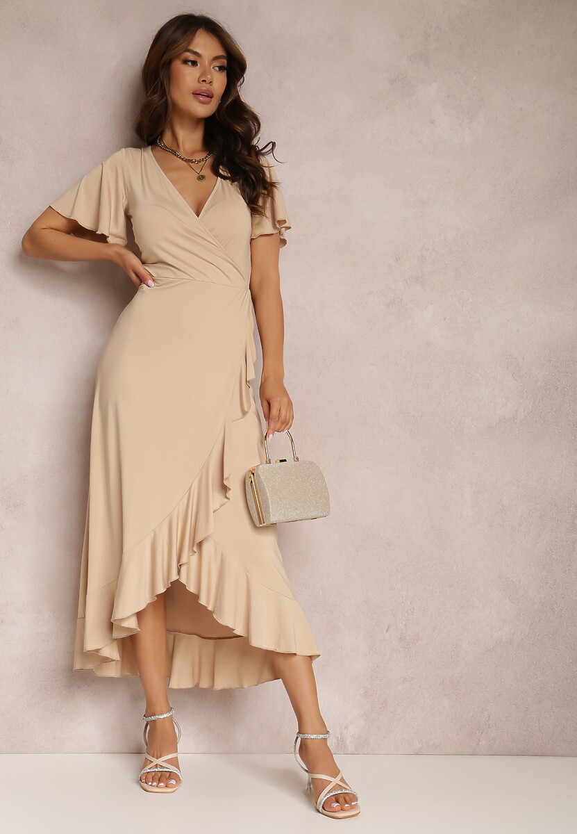 Beżowa Sukienka Anns