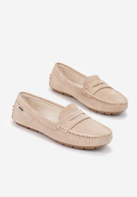 Beżowe Mokasyny Lithiche