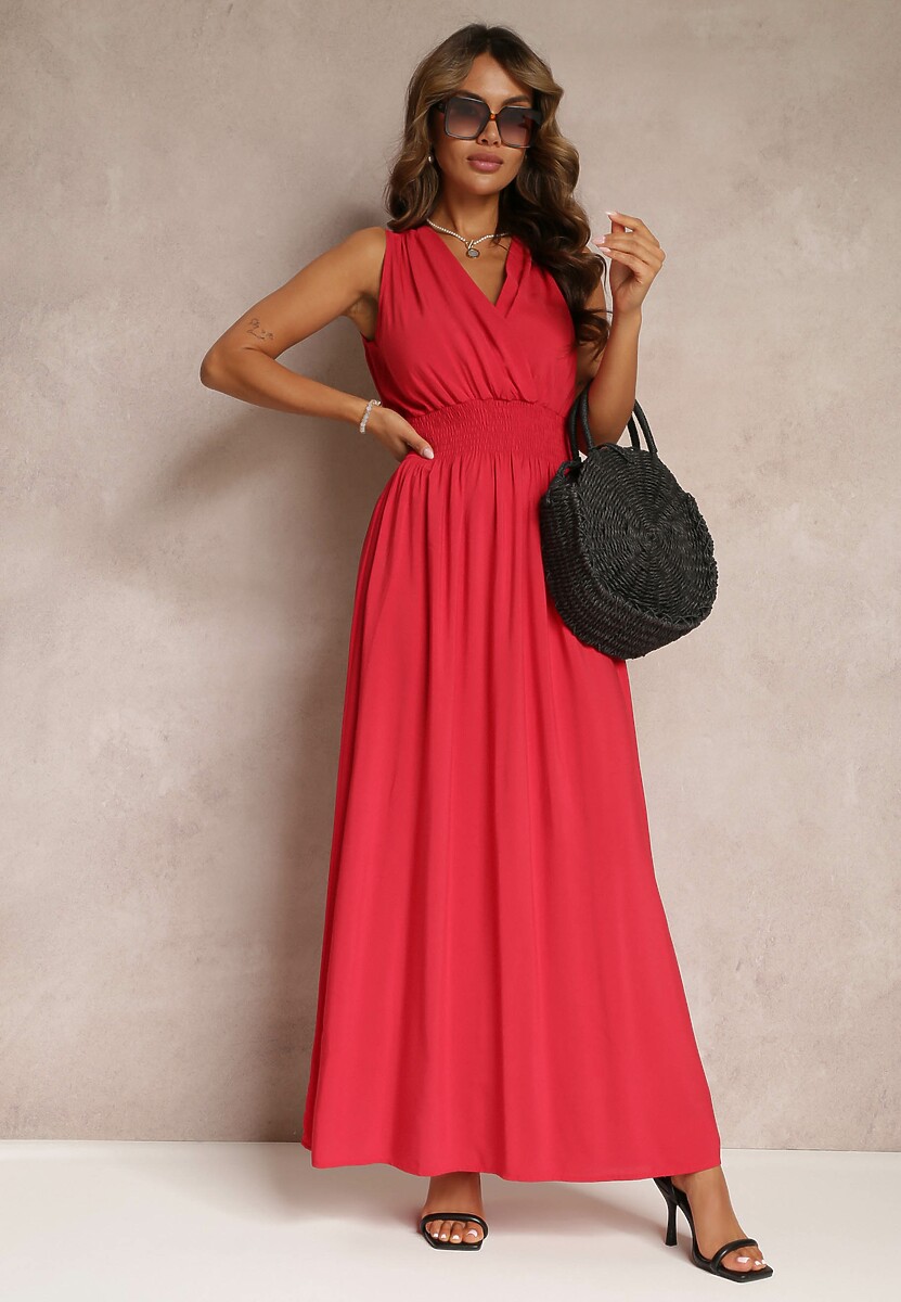 Bordowa Sukienka Thesarpia