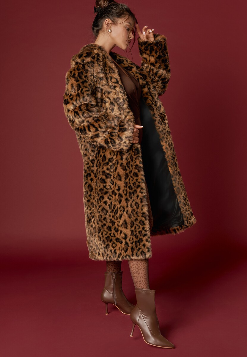 Brązowe Botki na Szpilce z Dopasowaną Cholewką Hilila