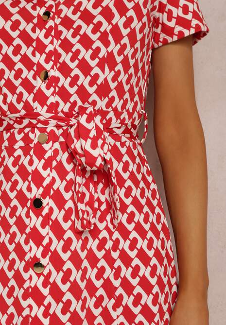 Czerwona Sukienka Prixia