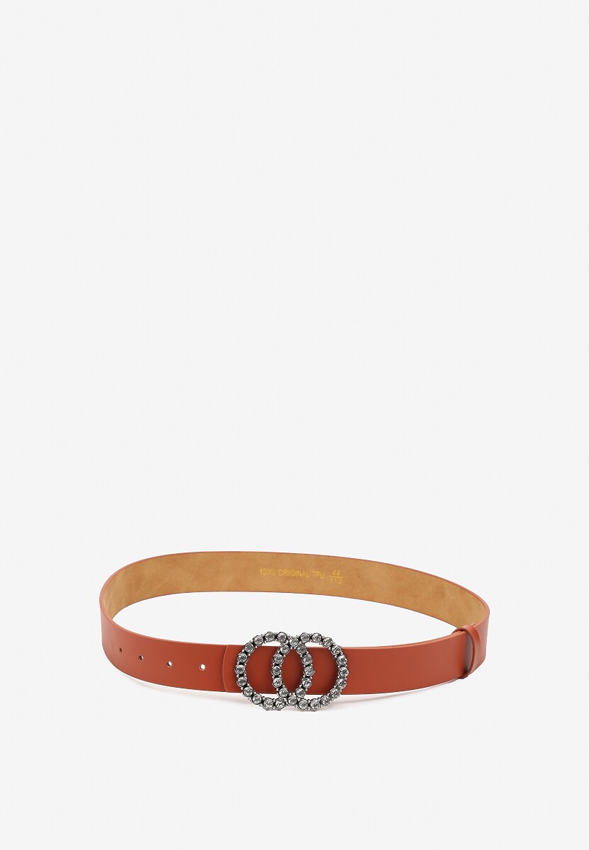 Jasnobrązowy Pasek ze Zdobioną Klamrą Timalora