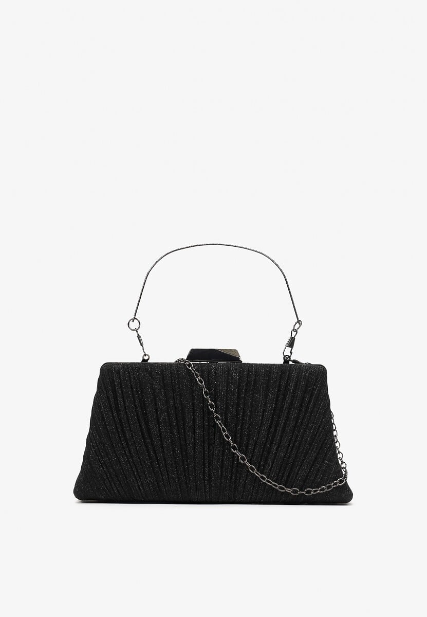 Srebrna Połyskująca Torebka Kopertówka Inella