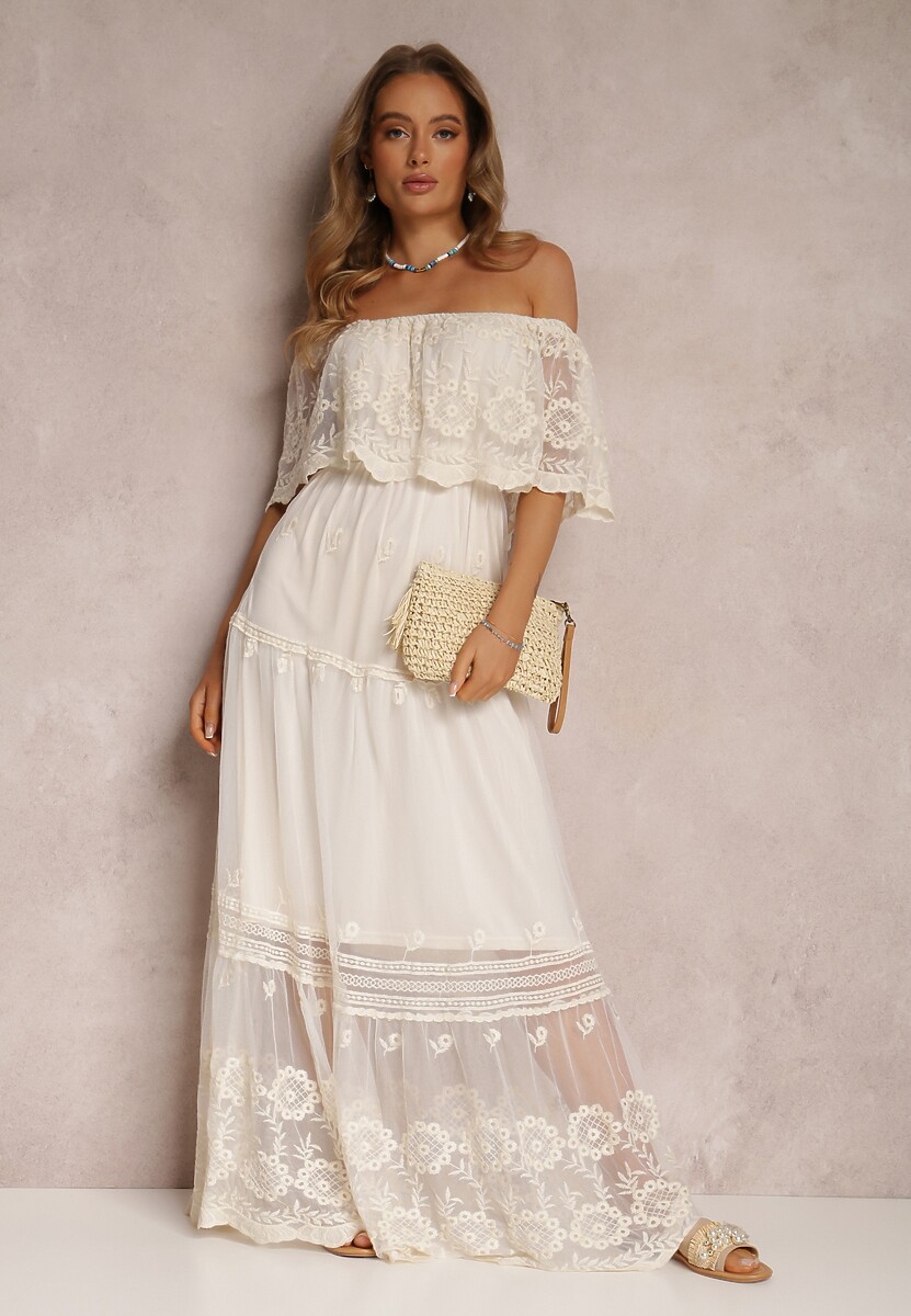 Beżowa Sukienka Bassam