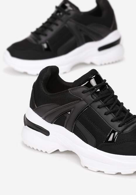 Czarne Sneakersy Hainei