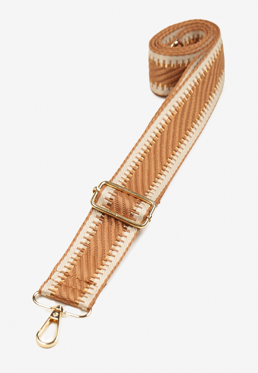 Beżowy Pasek Regulowany do Torebki Saralya