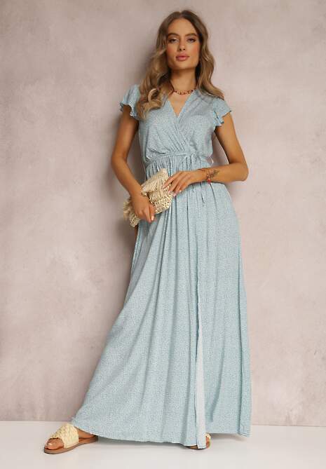 Miętowa Sukienka Karmay