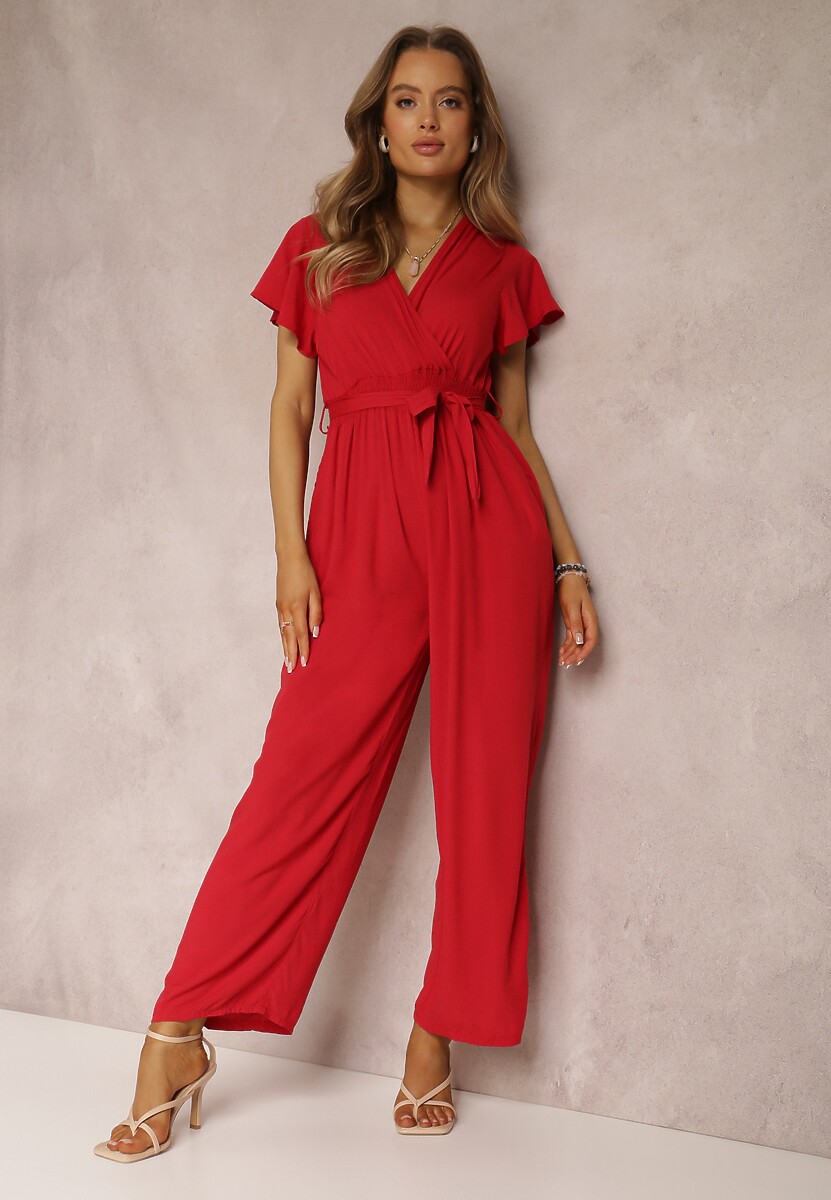 Niebieski Kombinezon z Wiskozy Zotolio