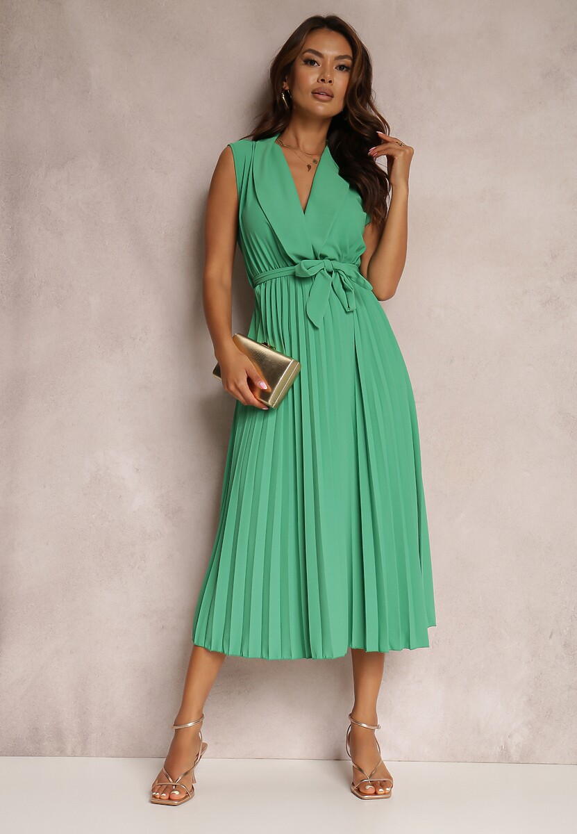 Zielona Sukienka Volantis
