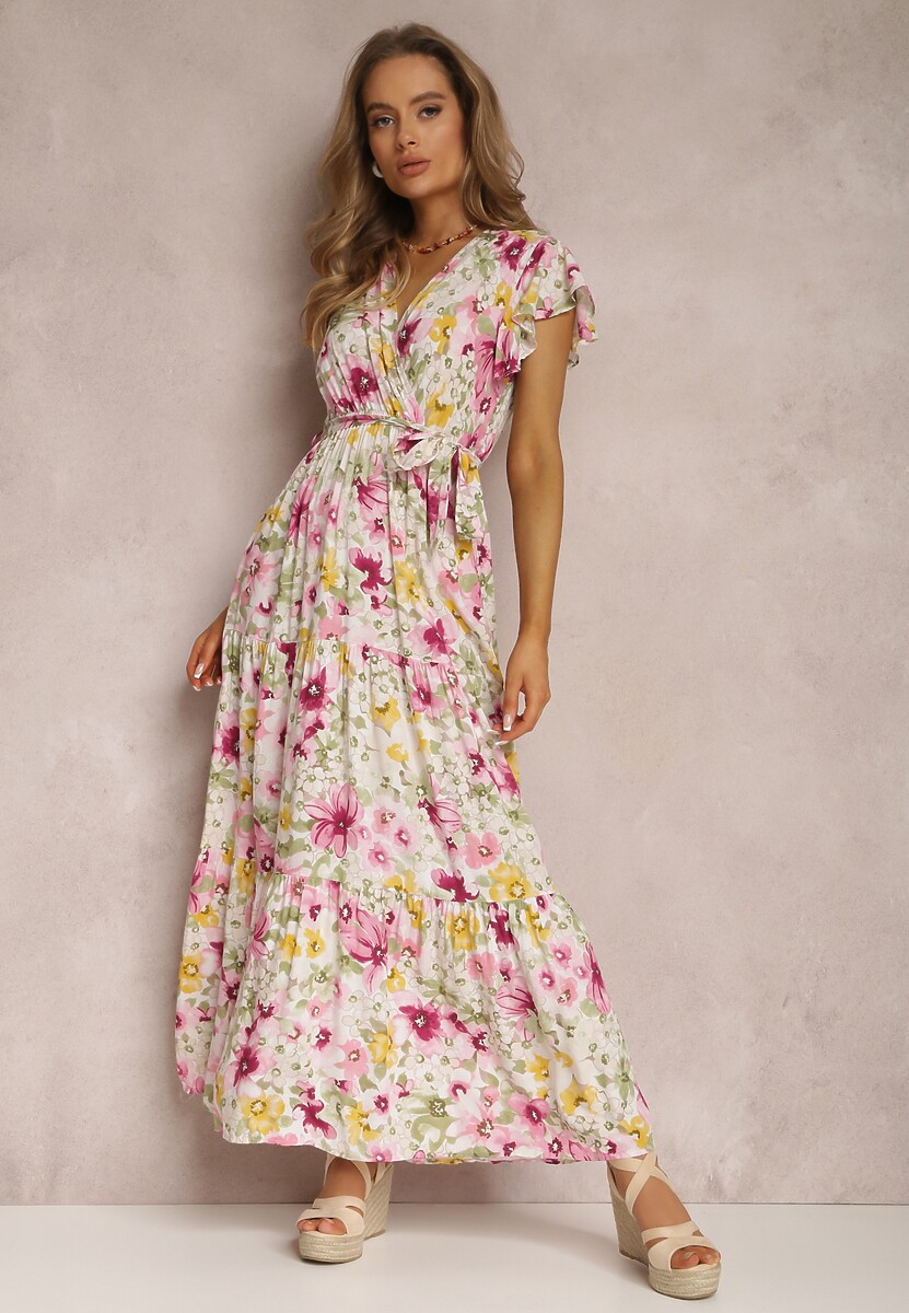 Biało-Różowa Sukienka Arginca