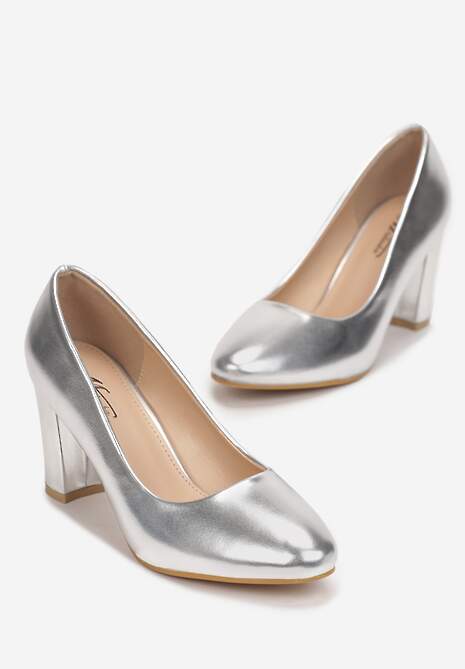 Srebrne Czółenka Agathene