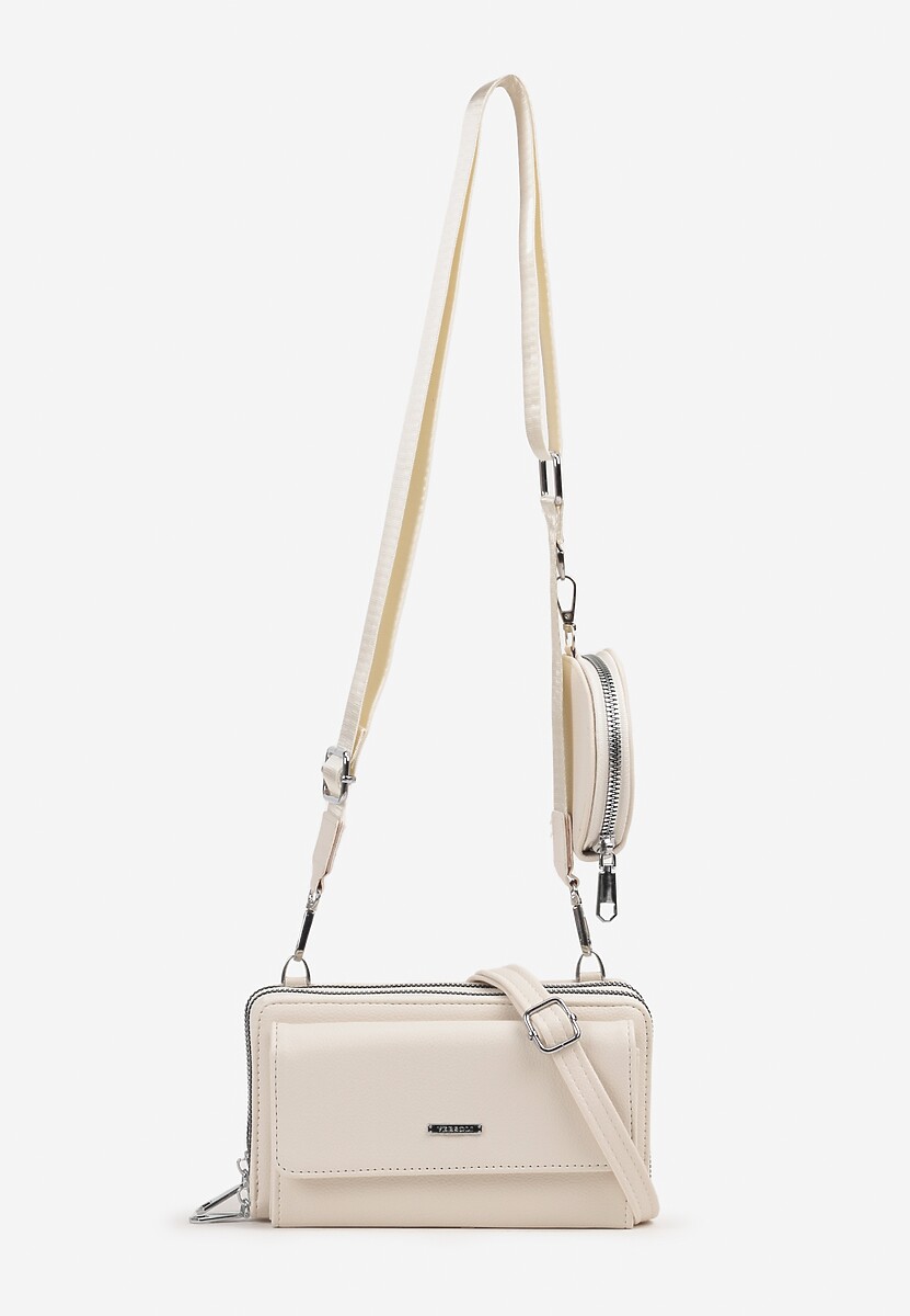 Czarna Mała Torebka z Dwiema Komorami i Dodatkowymi Odpinanymi Paskami Sialitha