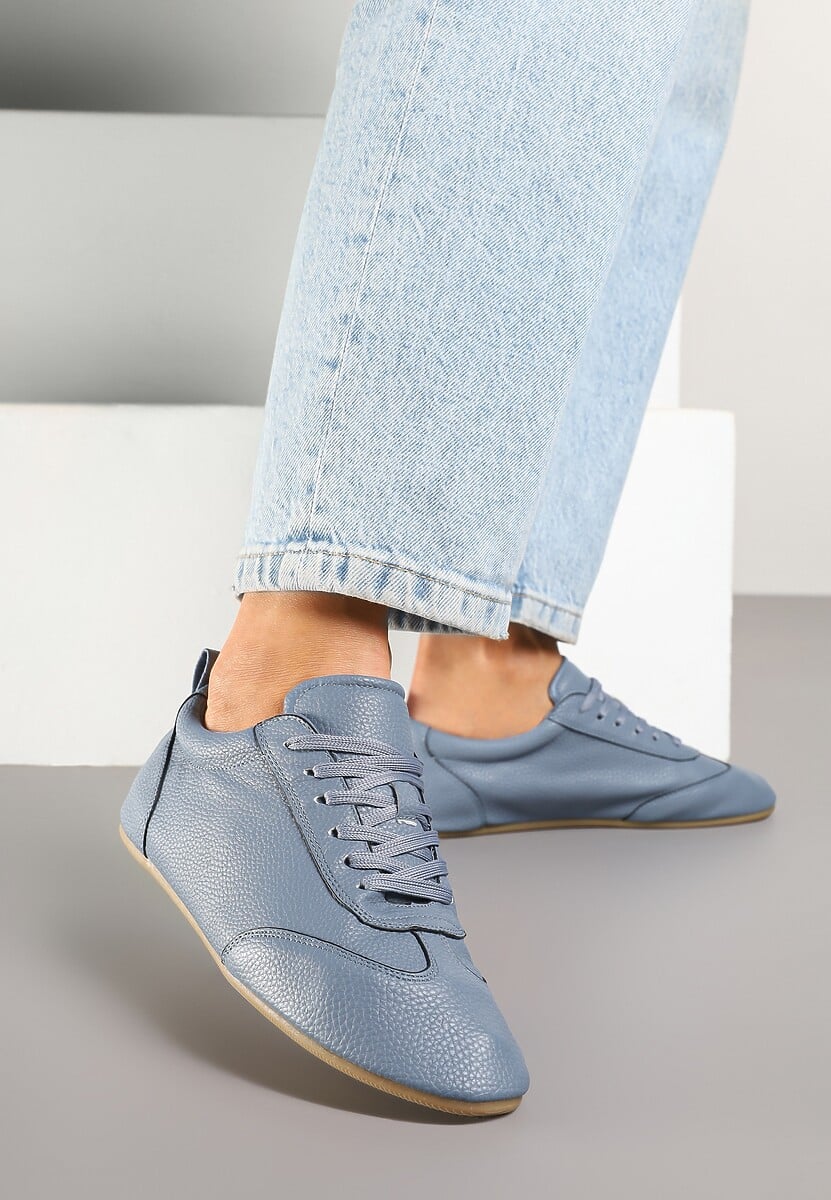 Czarne Tenisówki bez Zdobień z Ekoskóry Verillis