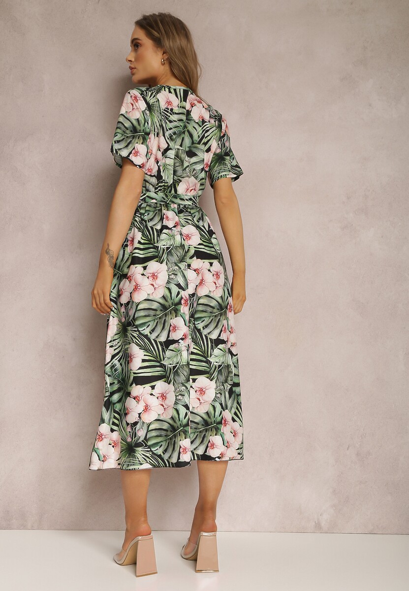 Czarno-Zielona Sukienka Matheisa