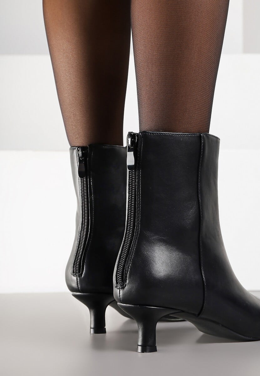 Czarne Botki Vices  na Kaczuszce Falomara