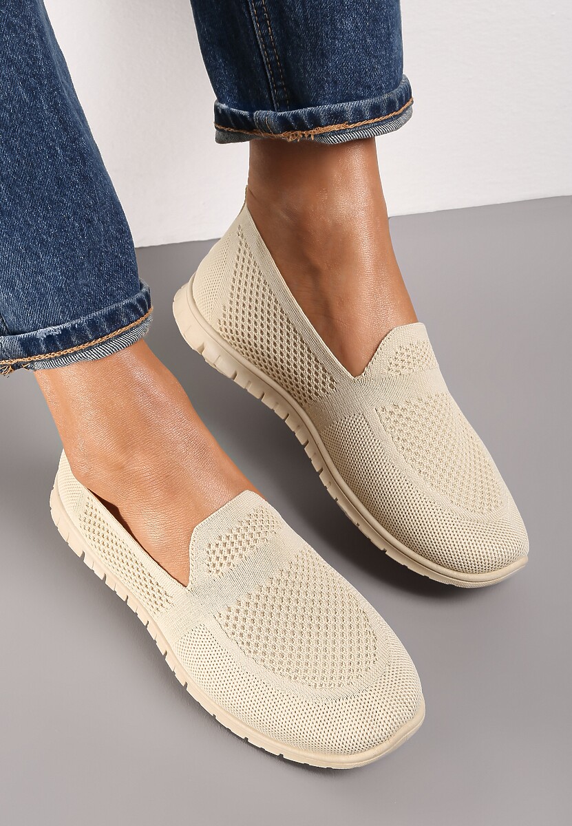 Beżowe Tenisówki Pasquier