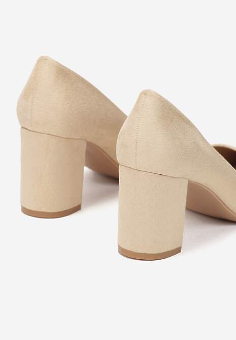 Beżowe Czółenka Aegastis