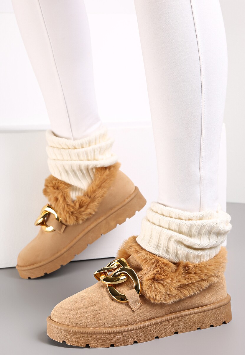 Ciemnobeżowe Śniegowce Erele