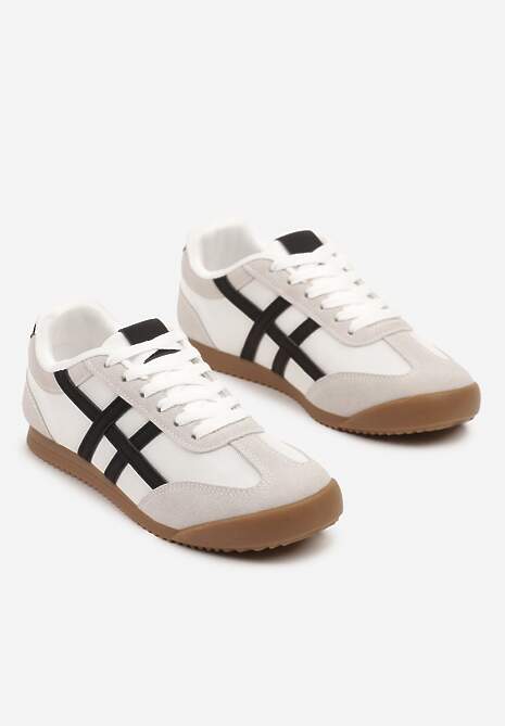 Białe Sneakersy Typu Klasyczne Tenisówki Isnnoria