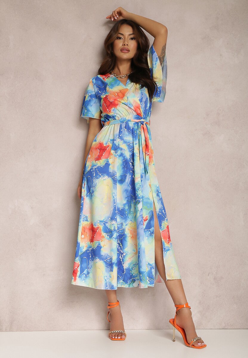 Niebieska Sukienka Rhodassa