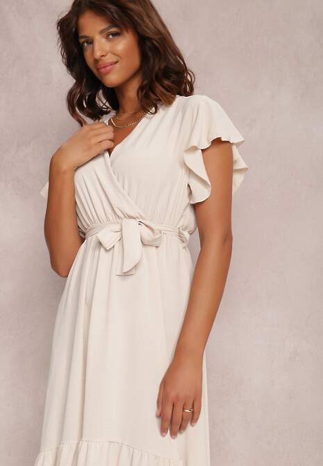 Jasnobeżowa Sukienka Nautirissa