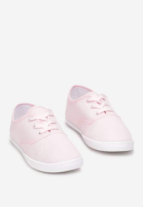 Różowe Sznurowane Tenisówki Przed Kostkę Jennessa