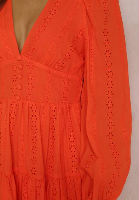 Pomarańczowa Sukienka Arierith