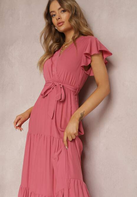 Ciemnoróżowa Sukienka Tantysus