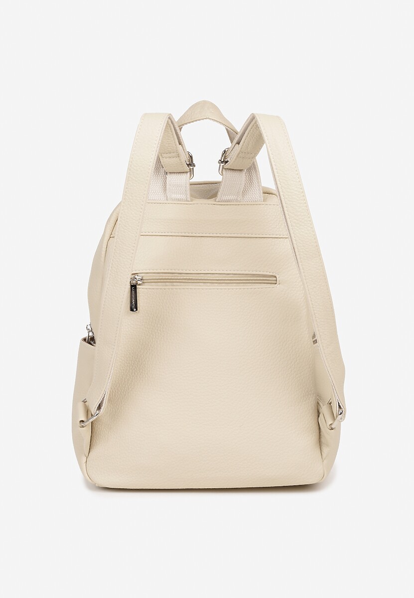 Jasnobeżowy Plecak Ozdobiony Napisem Nillamea