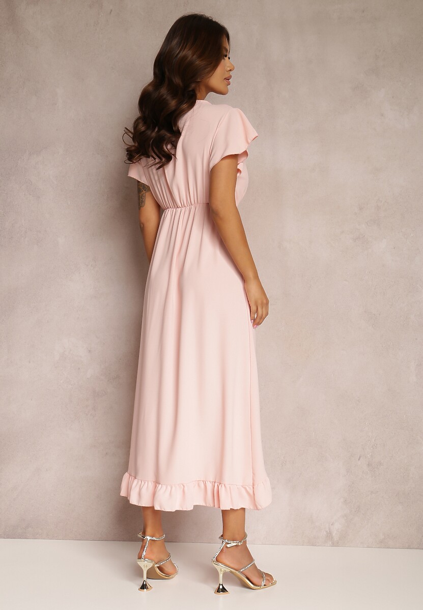 Różowa Sukienka Morleo