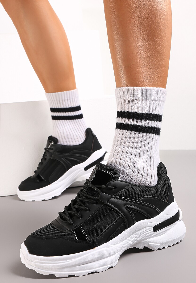 Czarne Sneakersy Hainei