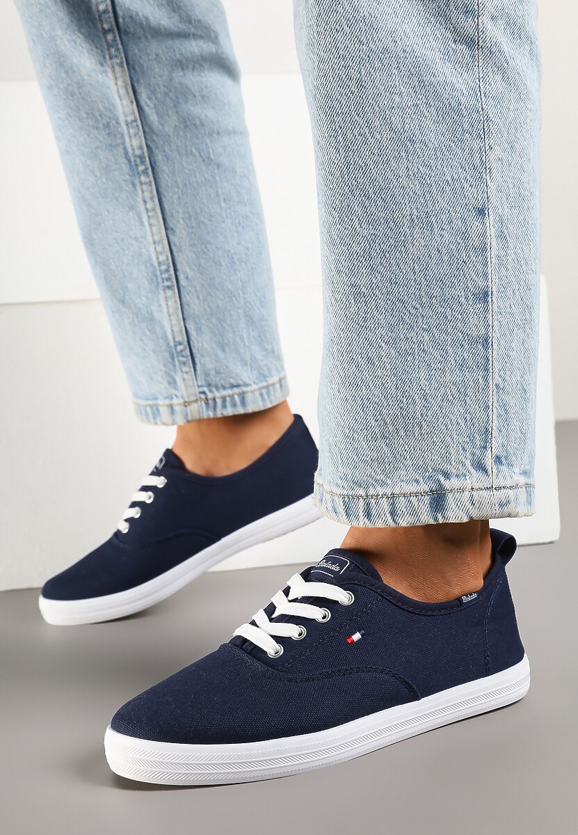 Granatowe Basicowe Tenisówki Vices Hallriva