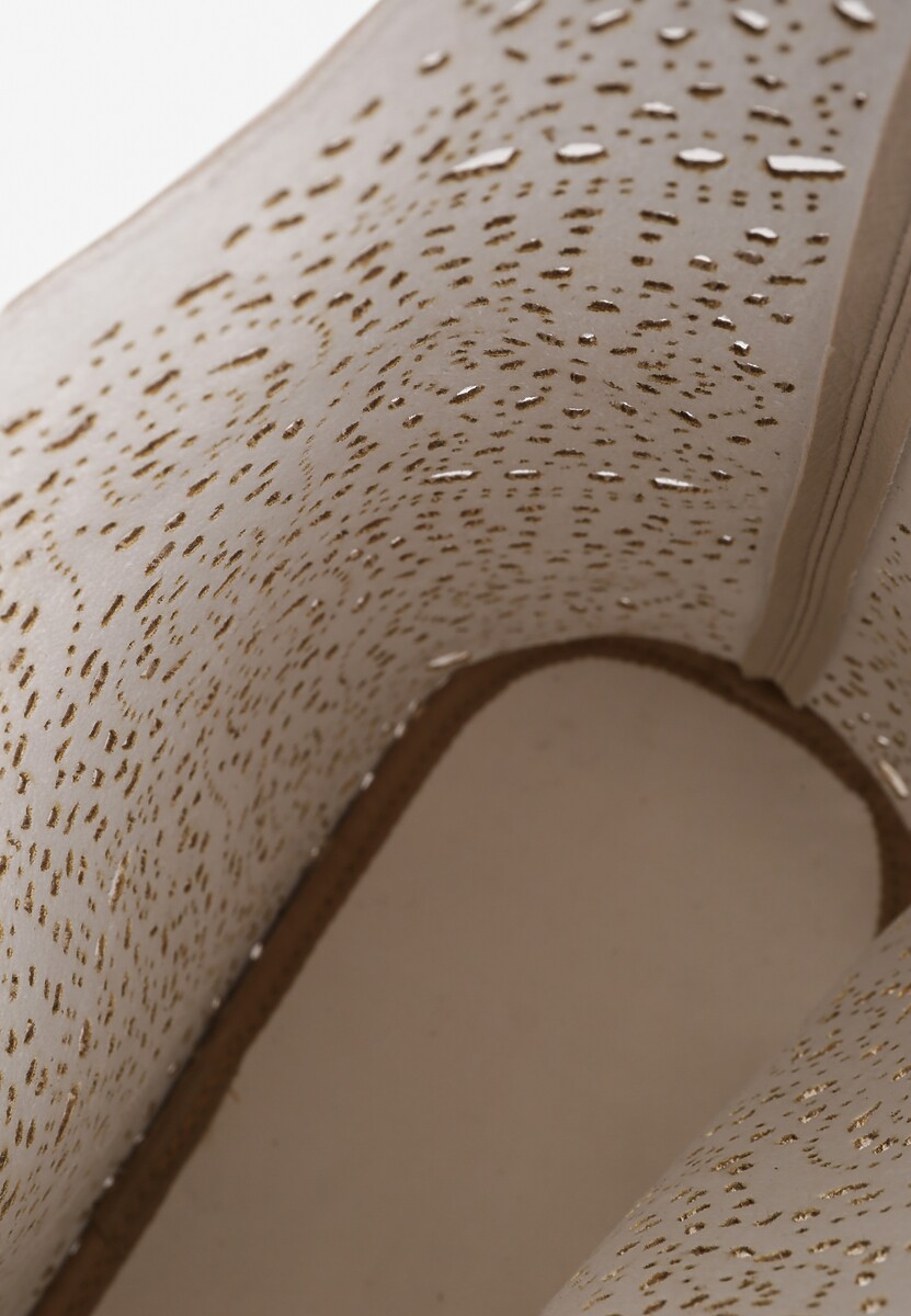 Beżowa Ażurowa Torebka Hobo z Dodatkową Saszetką Telunea