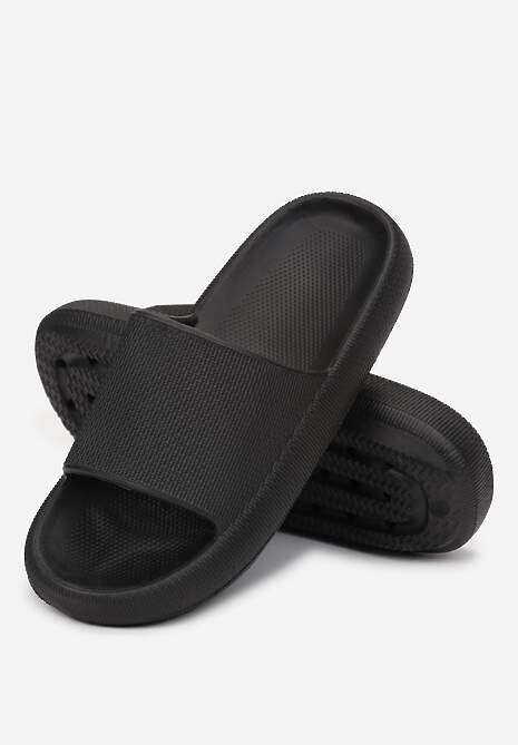 Czarne Piankowe Klapki w Stylu Basic Oreithano