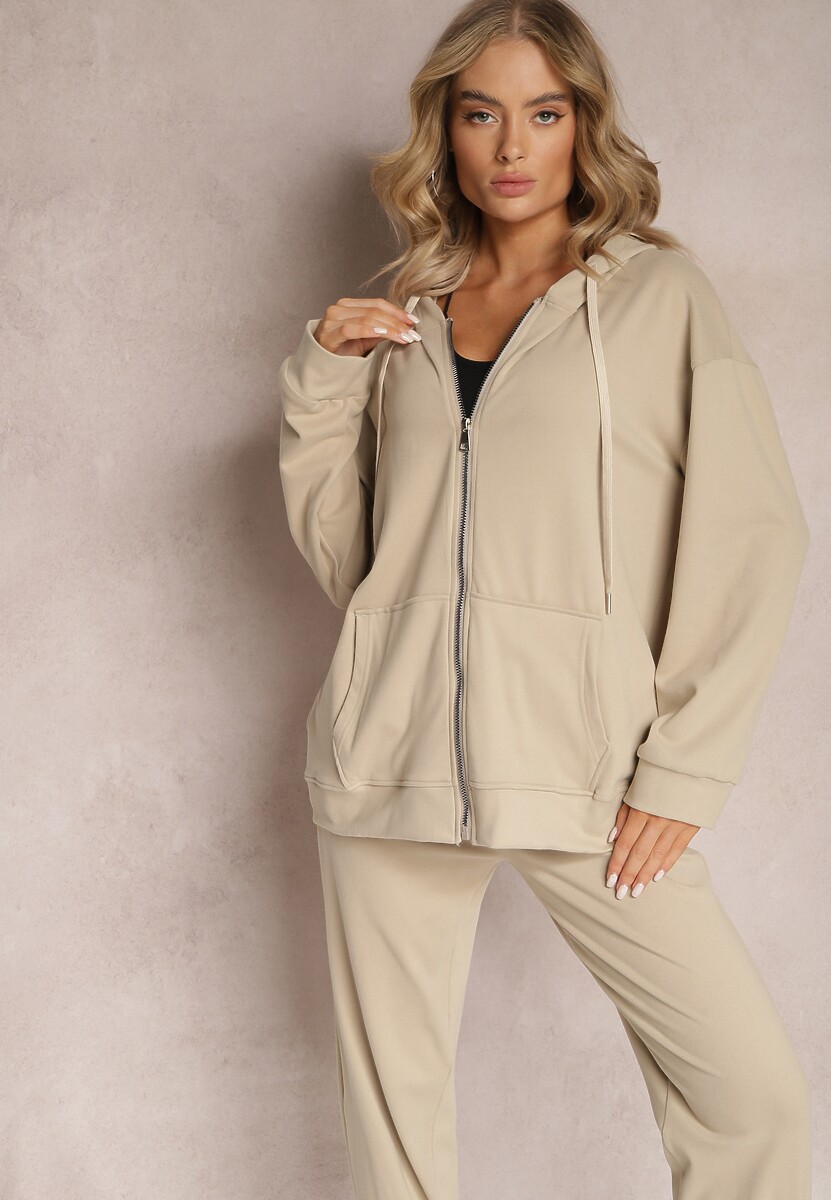 Czarny Komplet Dresowy z Bluzą i Spodniami Deparisa