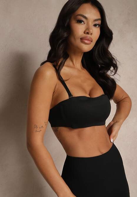 Czarny Biustonosz Typu Balkonetka Bez Fiszbin Zenzedi