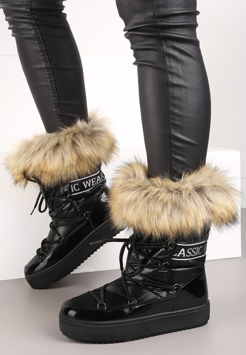 Czarne Śniegowce Volumnia