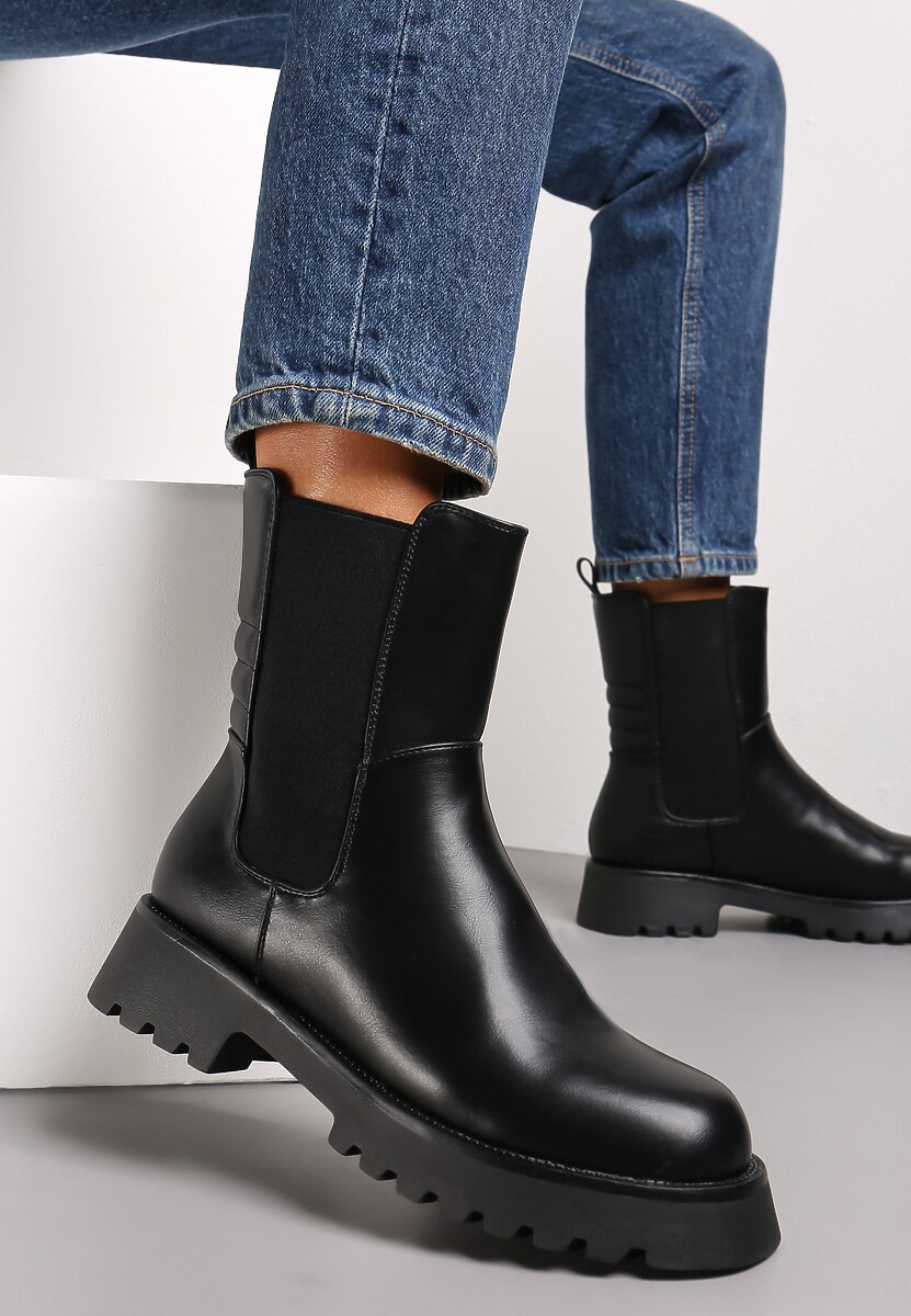 Czarne Botki Phininca