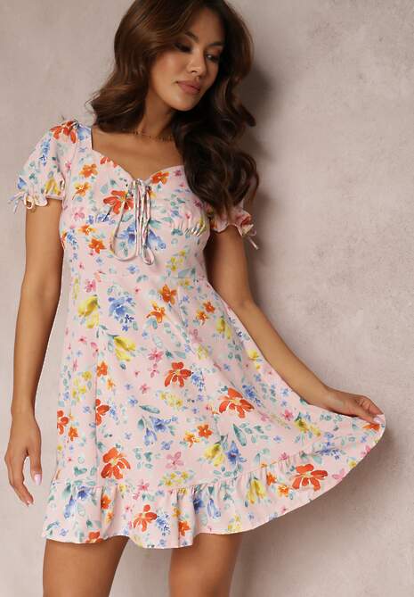 Różowa Sukienka Zerarri