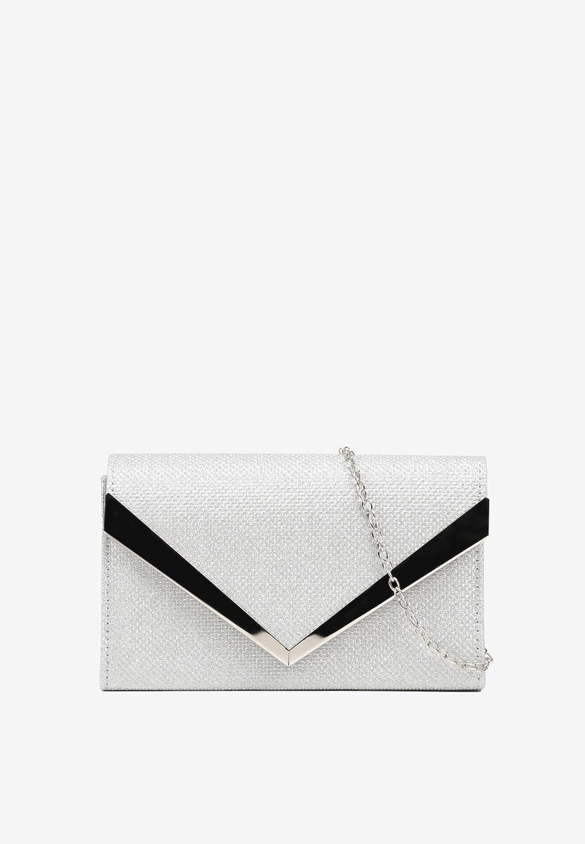 Czarna Torebka Kopertówka z Dodatkowym Łańcuszkiem Milenna