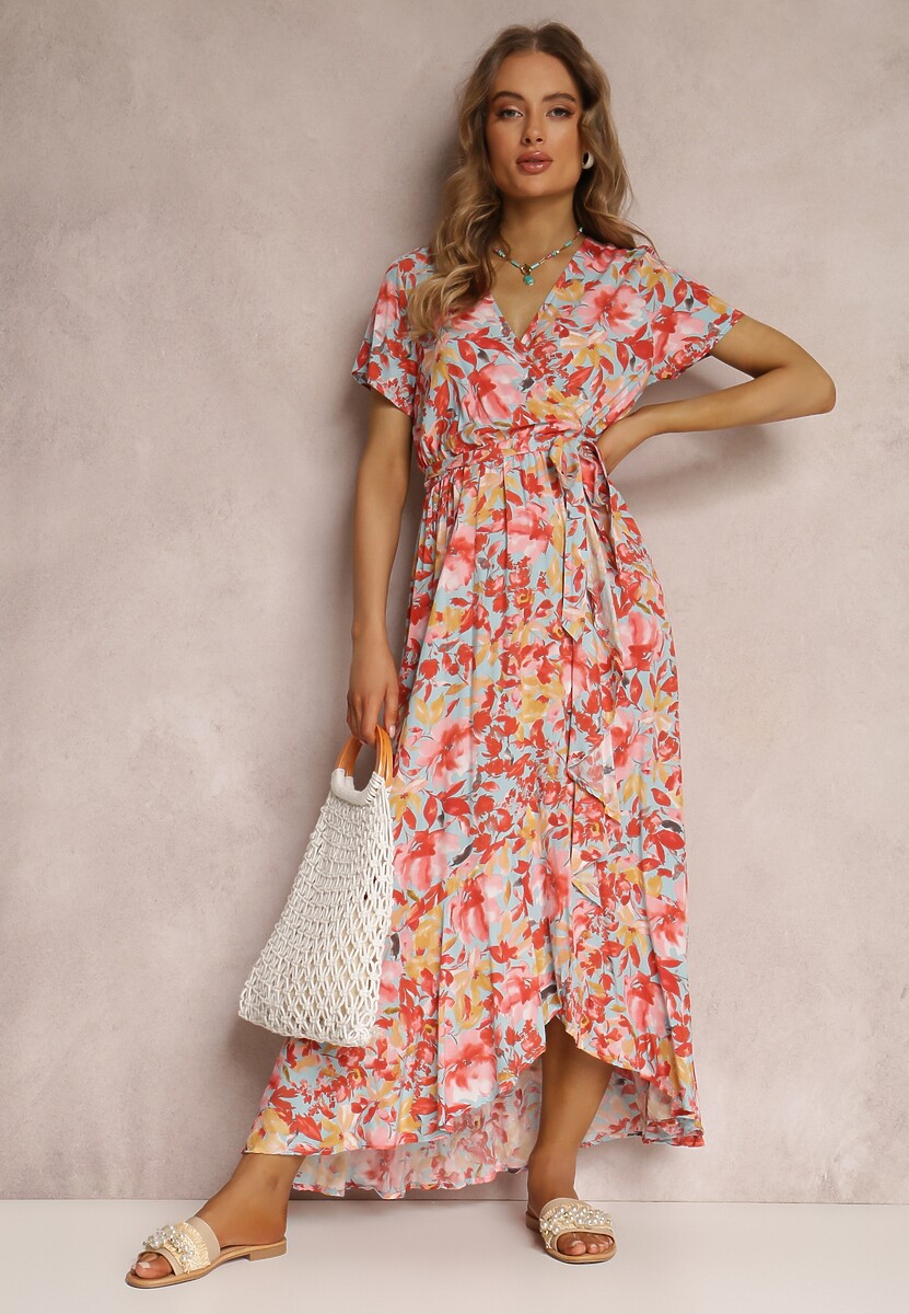 Zielono-Beżowa Sukienka Nolwyn