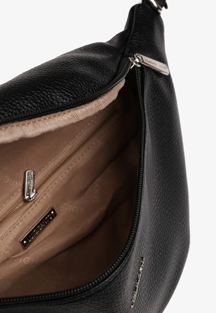 Czarna Nerka ze Srebrnymi Detalami na Regulowanym Pasku Turessa