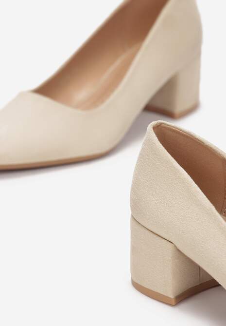 Beżowe Czółenka Natti