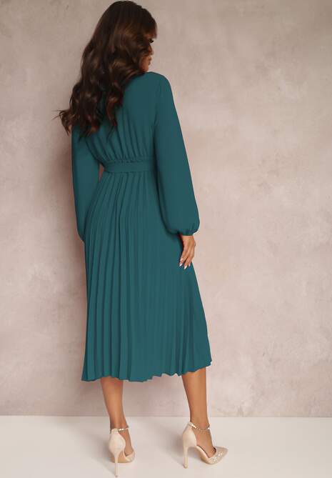 Ciemnozielona Sukienka Phloroe